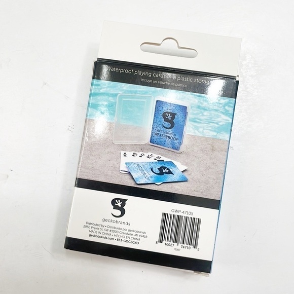 NEW Gecko Brands waterproof playing cards - Picture 2 of 3